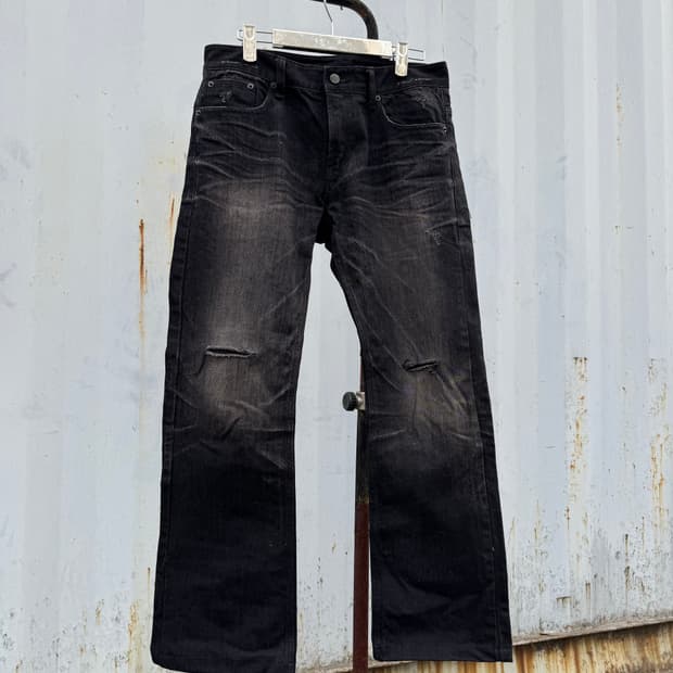 Vintage Black Straight Jeans
