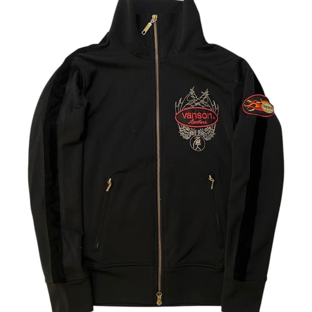 Vanson leathers 밴슨레더 하이넥 집업