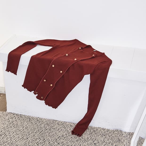 Button-up Cotton Sweater