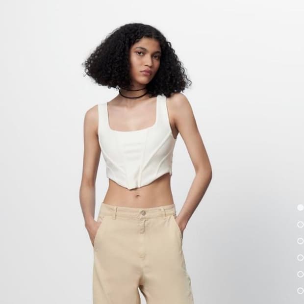 (반택포) 자라 코르셋 탑 (블랙)