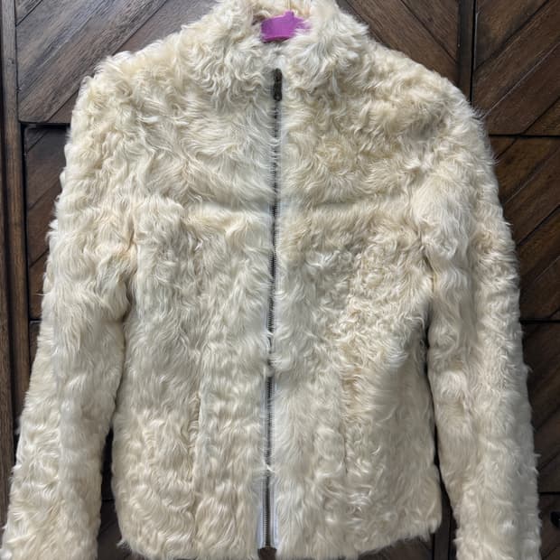 일본 빈티지 램퍼 100% 모피 퍼자켓 집업