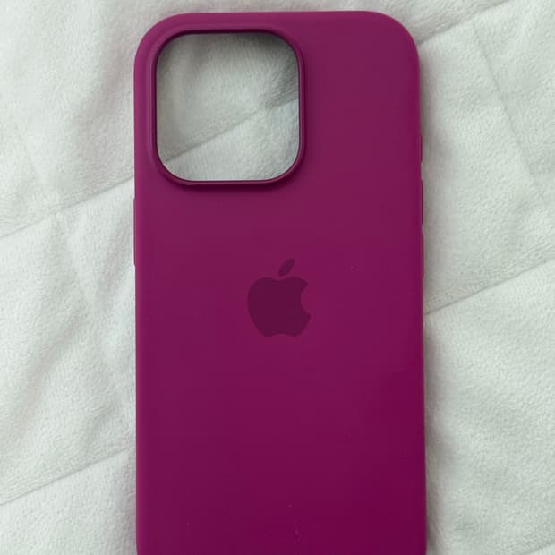 아이폰 16프로 정품 맥세이프 실리콘 케이스-후크시아