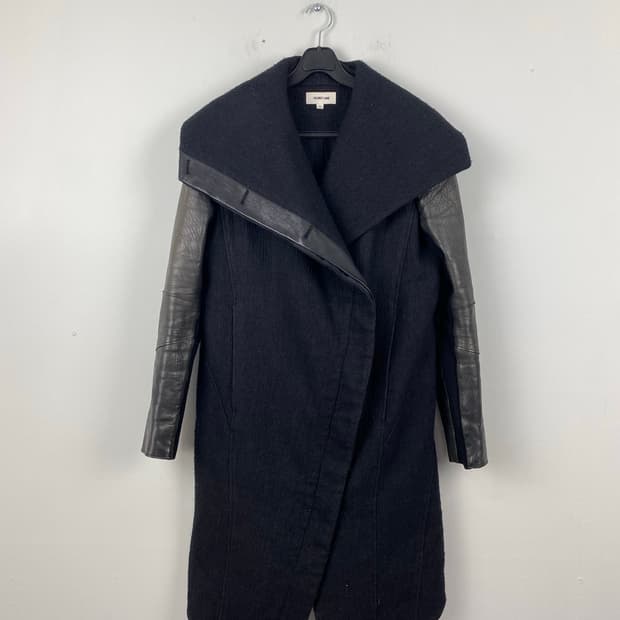 Helmut Lang 헬무트 랭 숄카라 레더 코트 자켓 S