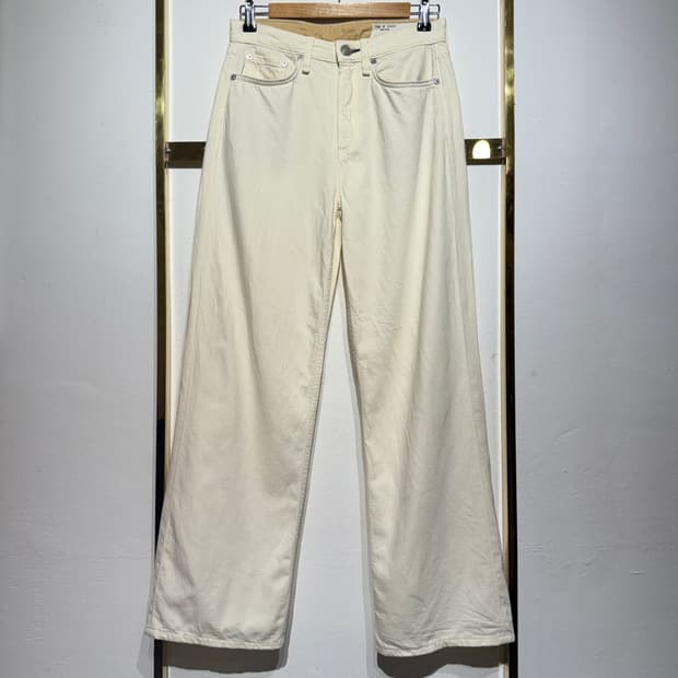 Rag&Bone 랙앤본 리요셀 혼방 아이보리 와이드 팬츠 25