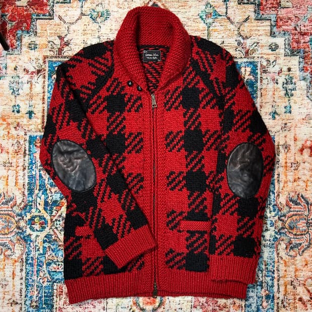 [XL] 08AW 넘버나인 숄카라 울 코위찬