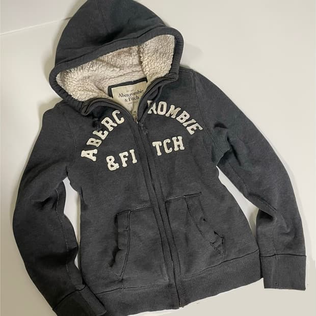 희귀) 아베크롬비 양털 울프죠 후드집업