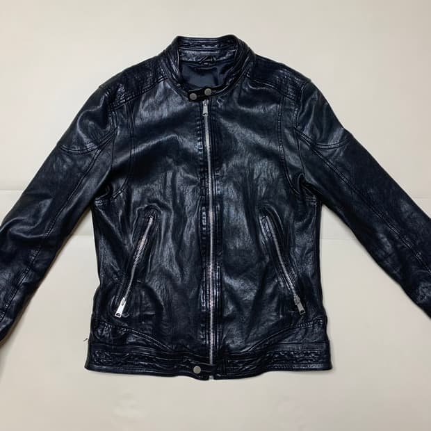 이태리 원단 레더봄버 자켓(양가죽)