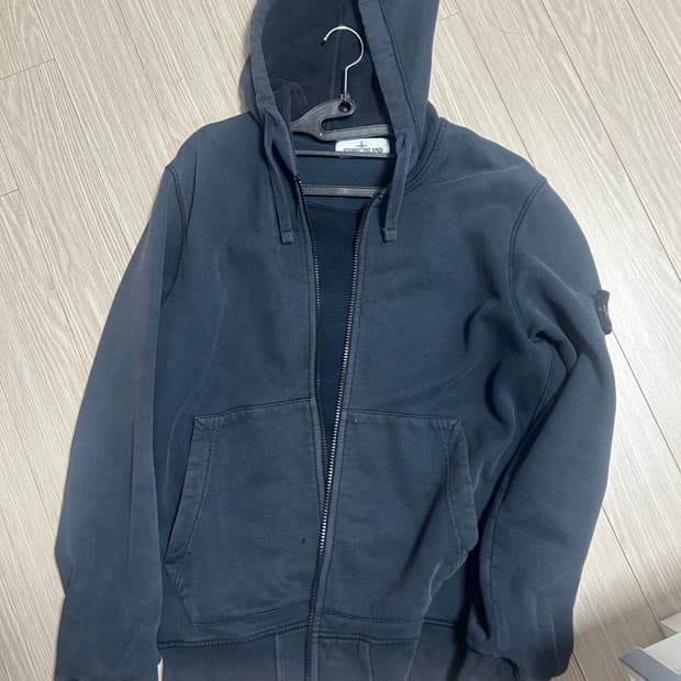 스톤 아일랜드 후드집업 네이비 s