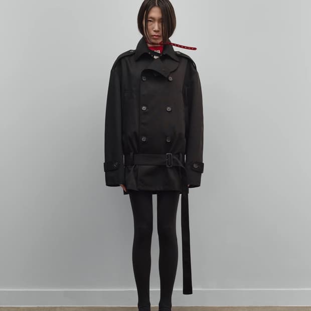 [S,M]커미션 25fw Hunter 트렌치 코트/블랙