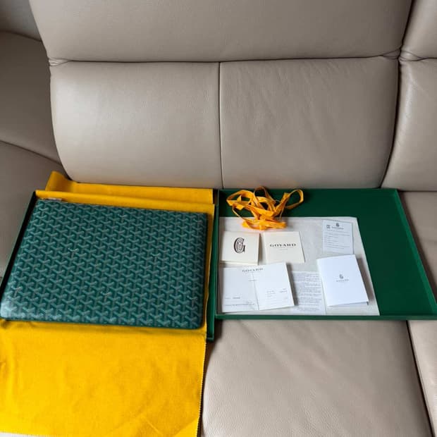 풀구성 + 인보이스 / GM / 고야드 세나 클러치 그린