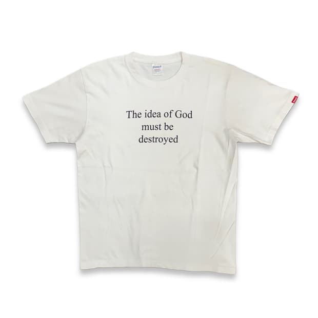 00s FUCT 'Idea of God' 슬로건 티셔츠 M