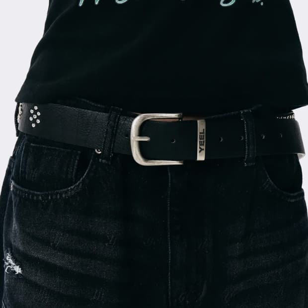YEEL STUDDED BELT BLACK