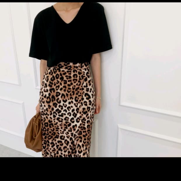 레오파드 패턴 호피 스커트 치마 섹시 홀복 파티 클럽 의상