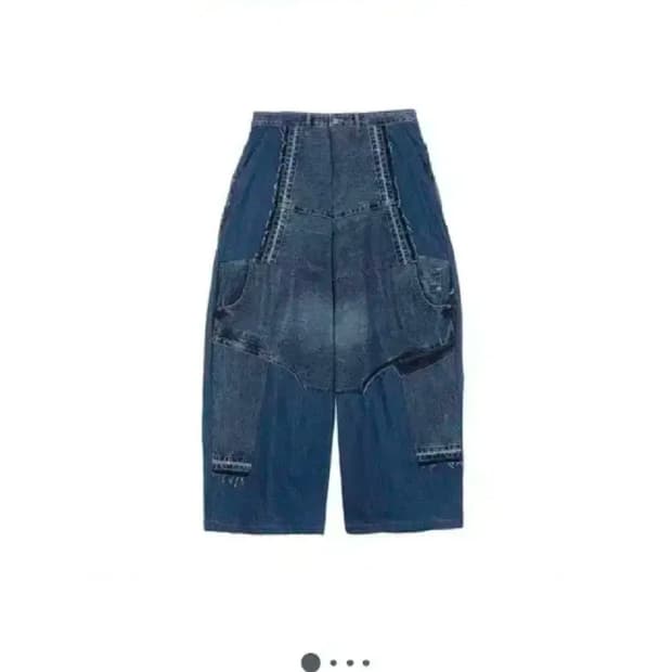 써저리 리메이크 데님 와이드벌룬 팬츠