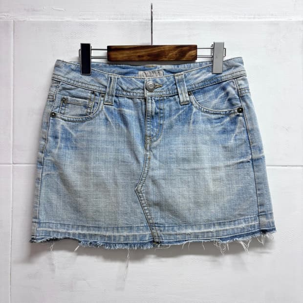 THEORIA 데미지 데님 미니 스커트 JPN
