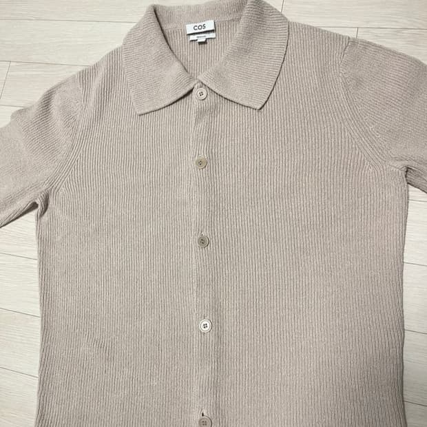 코스 COS 부클레 가디건 베이지 XL