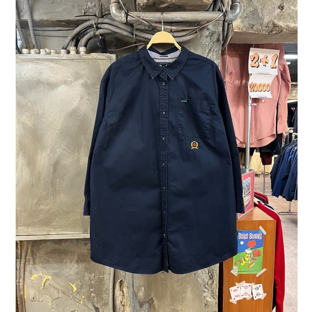 타미힐피거 셔츠 네이비 L #csz3070