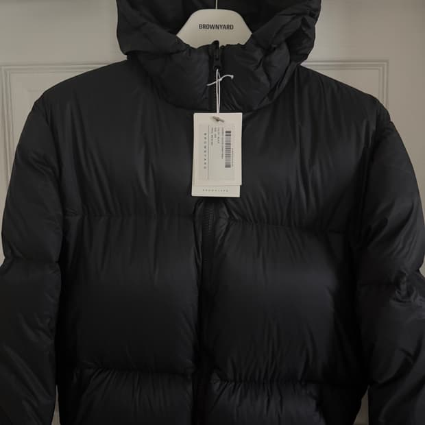 브라운야드 에베레스트 구스다운 파카 블랙 3사이즈