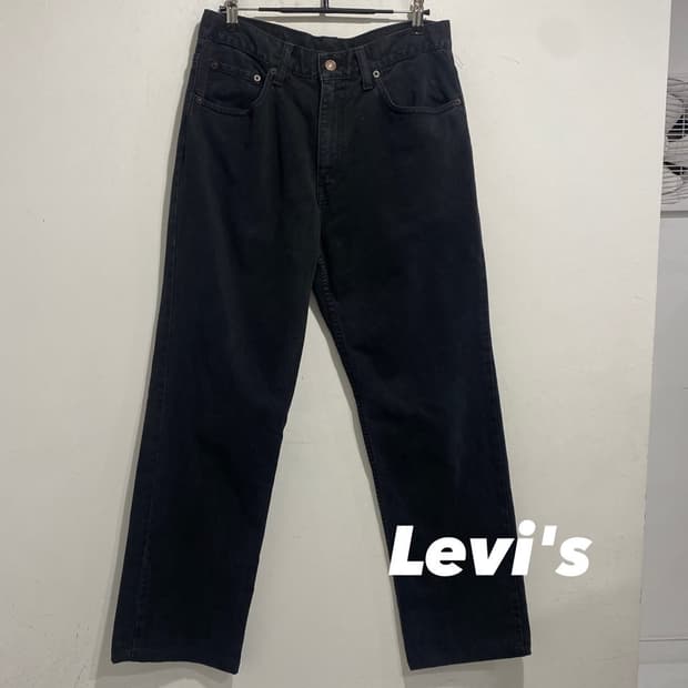 리바이스 506 흑청 데님팬츠