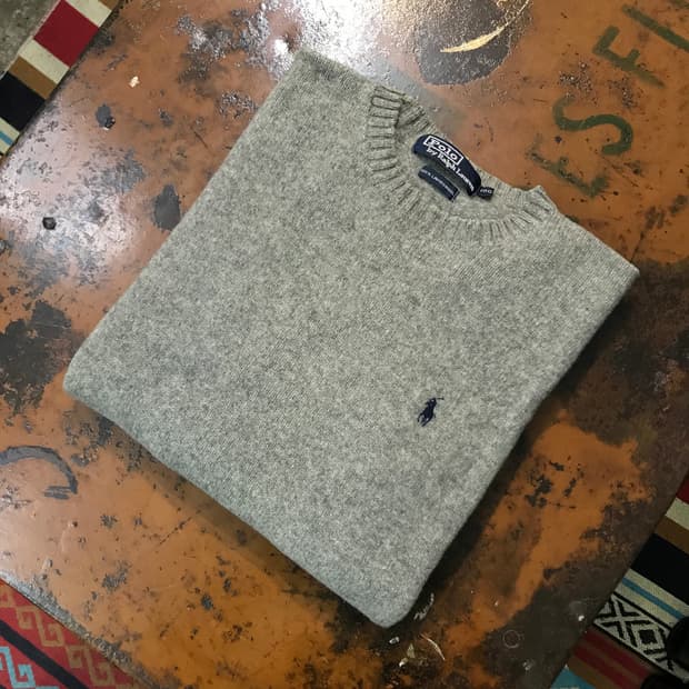폴로랄프로렌 그레이 울 니트 남성 105 사이즈