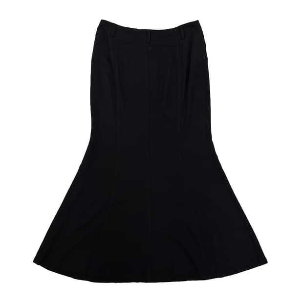 Y’s Sheer Panel Flare Skirt/ 2