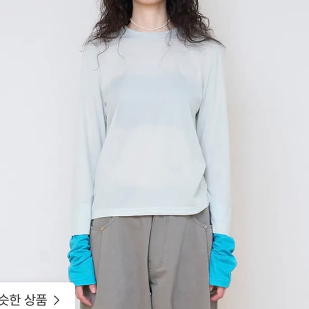 Seen 더블 슬리브 롱티셔츠