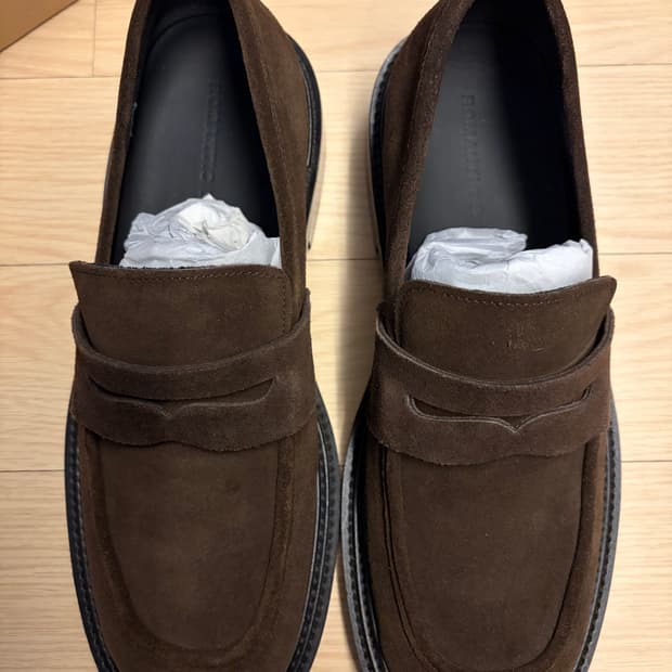 [265] 로맨틱무브 뉴노멀 스웨이드 로퍼 브라운