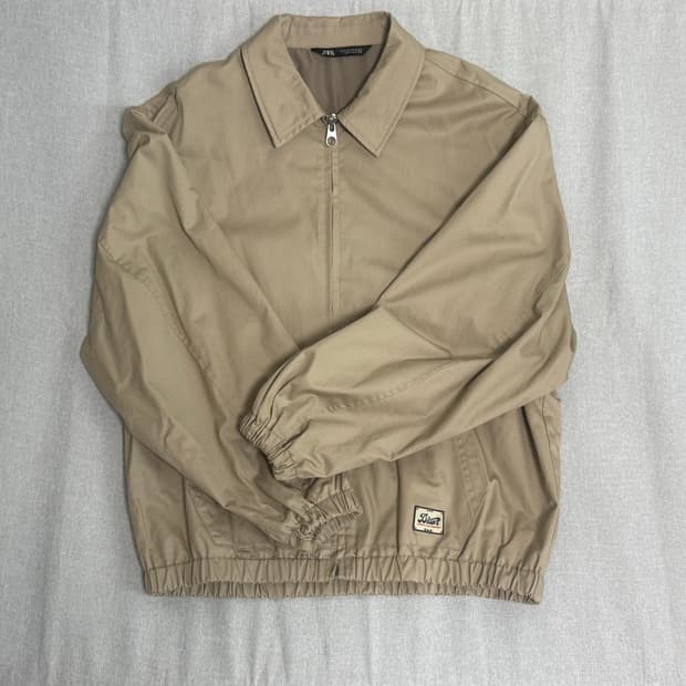 ZARA 코튼 스트럭처 점퍼 S