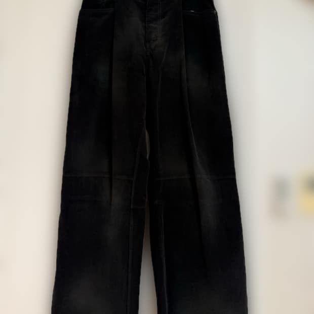 폴리테루 코듀로이 고시마 팬츠 25ss 버전 멀티 페이디드 블랙 2(M)