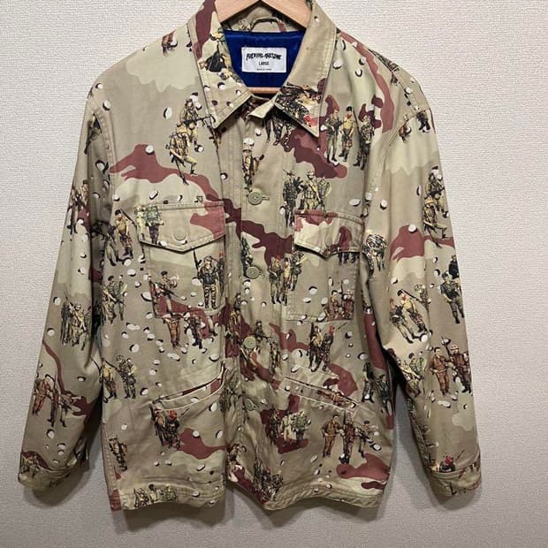 퍼킹어썸 솔저카모 자켓 L