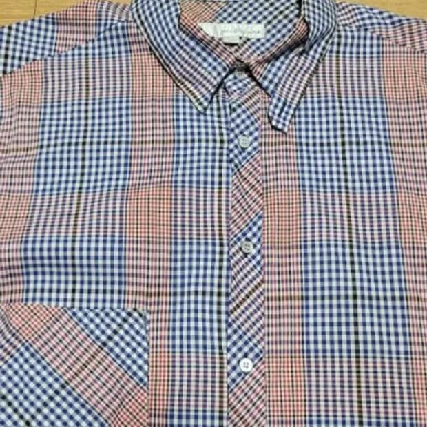 솔리드옴므 남성 체크긴팔셔츠 110