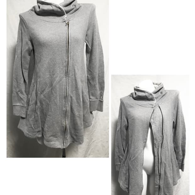 빈티지 아카이브 펑크 하이넥 스웨트 집업