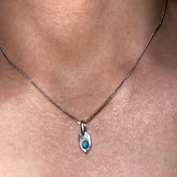 S925 Turquoise Drop Necklace 