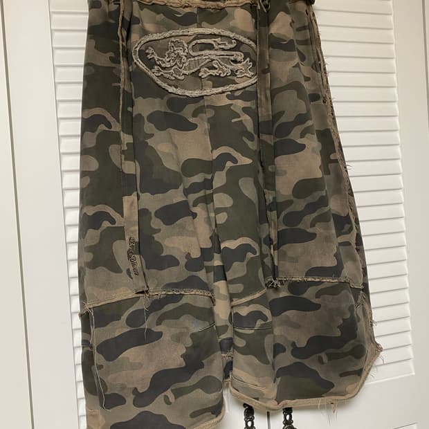 배드블러드 카모 버뮤다 팬츠 S