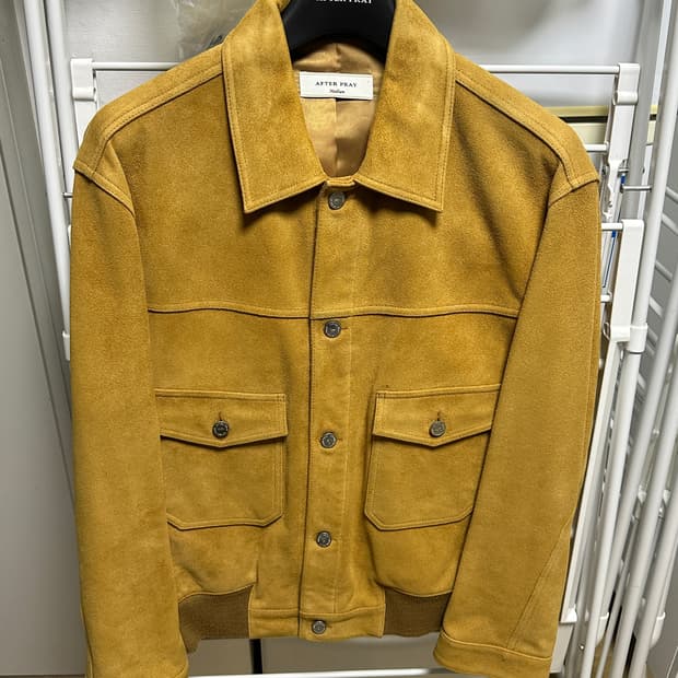 AFTER PRAY 스웨이드 자켓 카멜 M