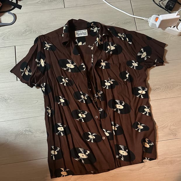 와코마리아 바이닐 하와이안 셔츠