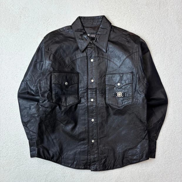 베르사체 90's OG 천연가죽 웨스턴 셔츠 자켓 PN5861