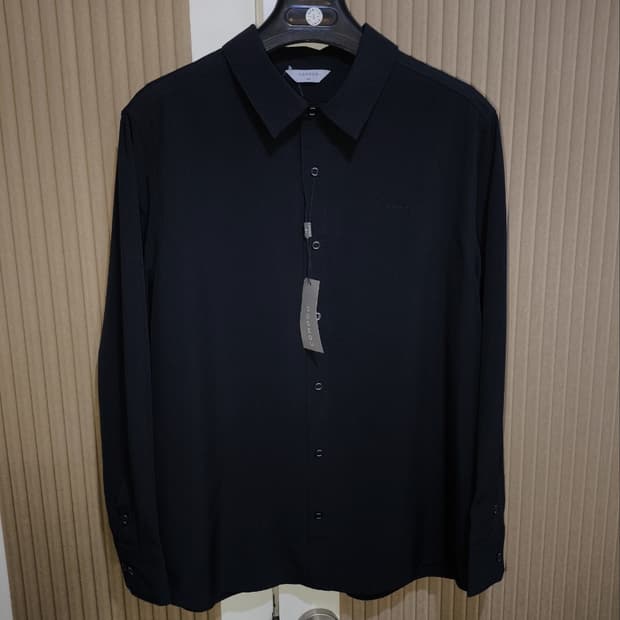 110 코모도 링클프리 기능성 원단 셔츠 블랙