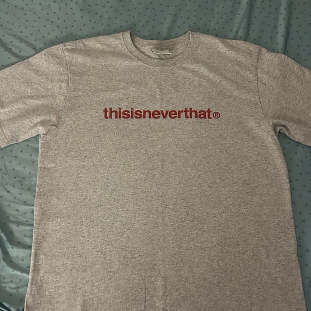 디스이즈네버댓 T-Logo Tee Heather Grey