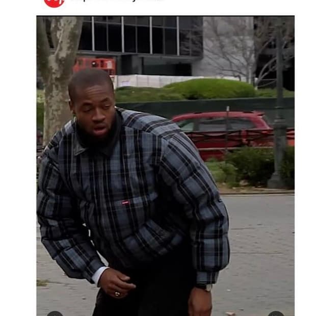 슈프림 레더카라 체크 퍼피 패딩 19fw