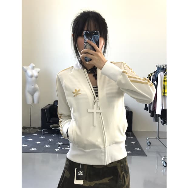 Adidas White & Gold Jersey