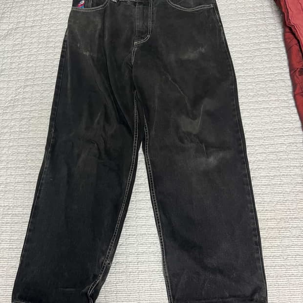 폴라스케이트 OG로고 빅보이 피치블랙 스티치 L [구버전]