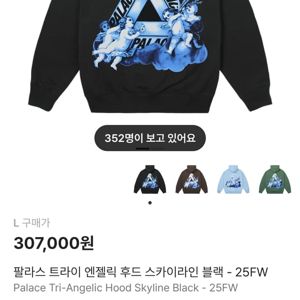 [L] 팔라스 트라이 엔젤릭 후드 스카이라인 블랙 