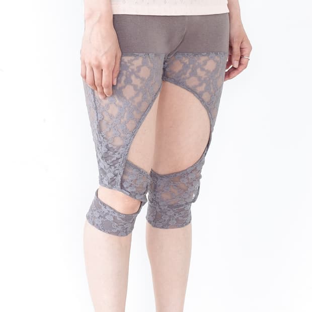 샵페어리 레이스 레깅스 그레이