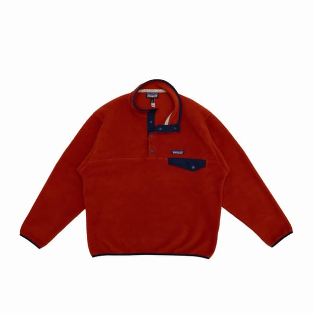 17FW 파타고니아 신칠라 스냅-T 레드/네이비 콜롬비아