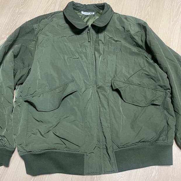 유니클로 X JW Anderson 카키 봄버 자켓 3XL