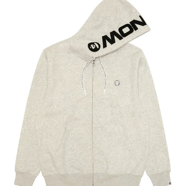 (오더) 베이프 AAPE 에이프 26FW 문페이스 후드집업2 화이트