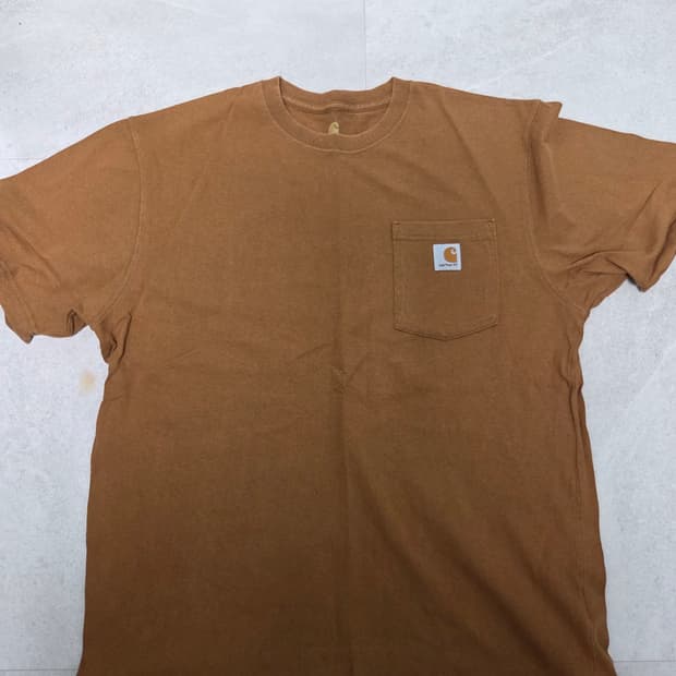 칼하트 오리지널핏 반팔티 브라운