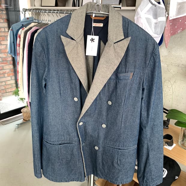 Kapital 캐피탈 더블 데님 블레이저 자켓