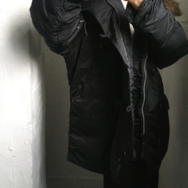 Alpha Industries 알파인더스트리 블랙 N-3B 파카 
